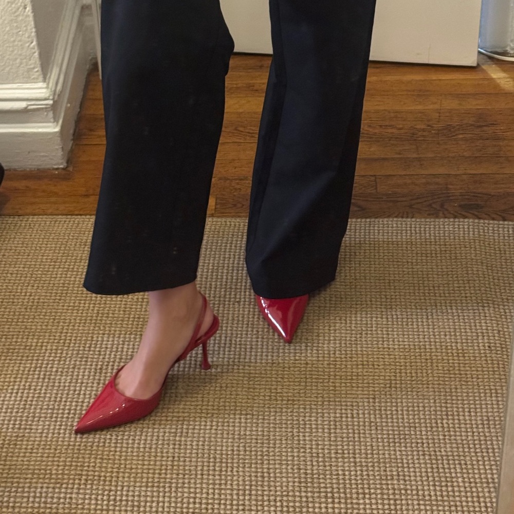 Zara Red patent leather heels